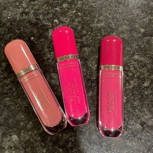 Lot of 3 Revlon Ultra HD Vinyl Lip Polish. 0.16 oz.